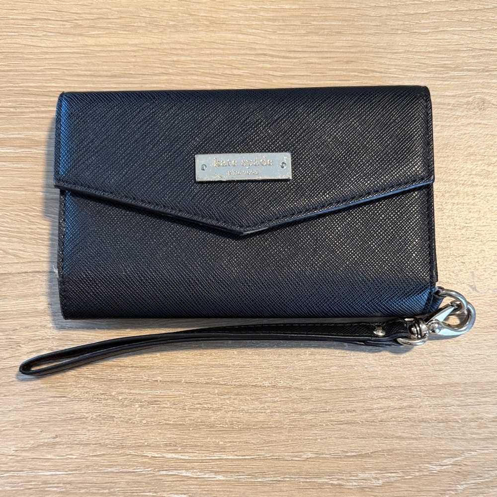Kate Spade black wristlet